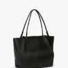 Victoria tote bag large in black leather Victoria tote bag large in black leather
