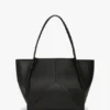 Victoria tote bag large in black leather Victoria tote bag large in black leather