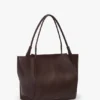 Victoria tote bag large in burgundy leather Victoria tote bag large in burgundy leather