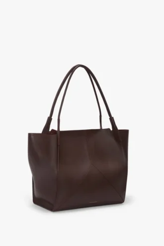 Victoria tote bag large in burgundy leather Victoria tote bag large in burgundy leather