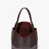 Victoria tote bag large in burgundy leather Victoria tote bag large in burgundy leather