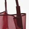 Victoria tote bag large in burgundy mesh Victoria tote bag large in burgundy mesh
