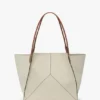 Victoria tote bag large in ivory canvas Victoria tote bag large in ivory canvas
