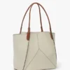 Victoria tote bag large in ivory canvas Victoria tote bag large in ivory canvas