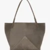 Victoria tote bag large in pebble grey suede Victoria tote bag large in pebble grey suede