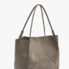 Victoria tote bag large in pebble grey suede Victoria tote bag large in pebble grey suede