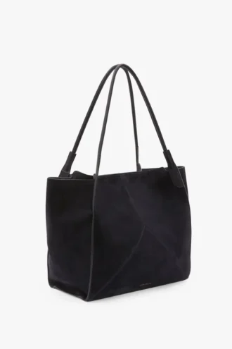 Victoria tote large in navy suede Victoria tote large in navy suede