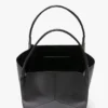 Victoria travel tote bag in black leather Victoria travel tote bag in black leather