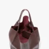 Victoria travel tote bag in burgundy leather Victoria travel tote bag in burgundy leather