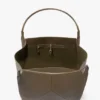 Victoria travel tote bag in khaki leather Victoria travel tote bag in khaki leather