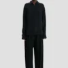 Wide leg trouser in navy Wide leg trouser in navy