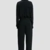 Wide leg trouser in navy Wide leg trouser in navy