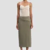 Wrap skirt in sage melange Wrap skirt in sage melange
