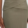 Wrap skirt in sage melange Wrap skirt in sage melange